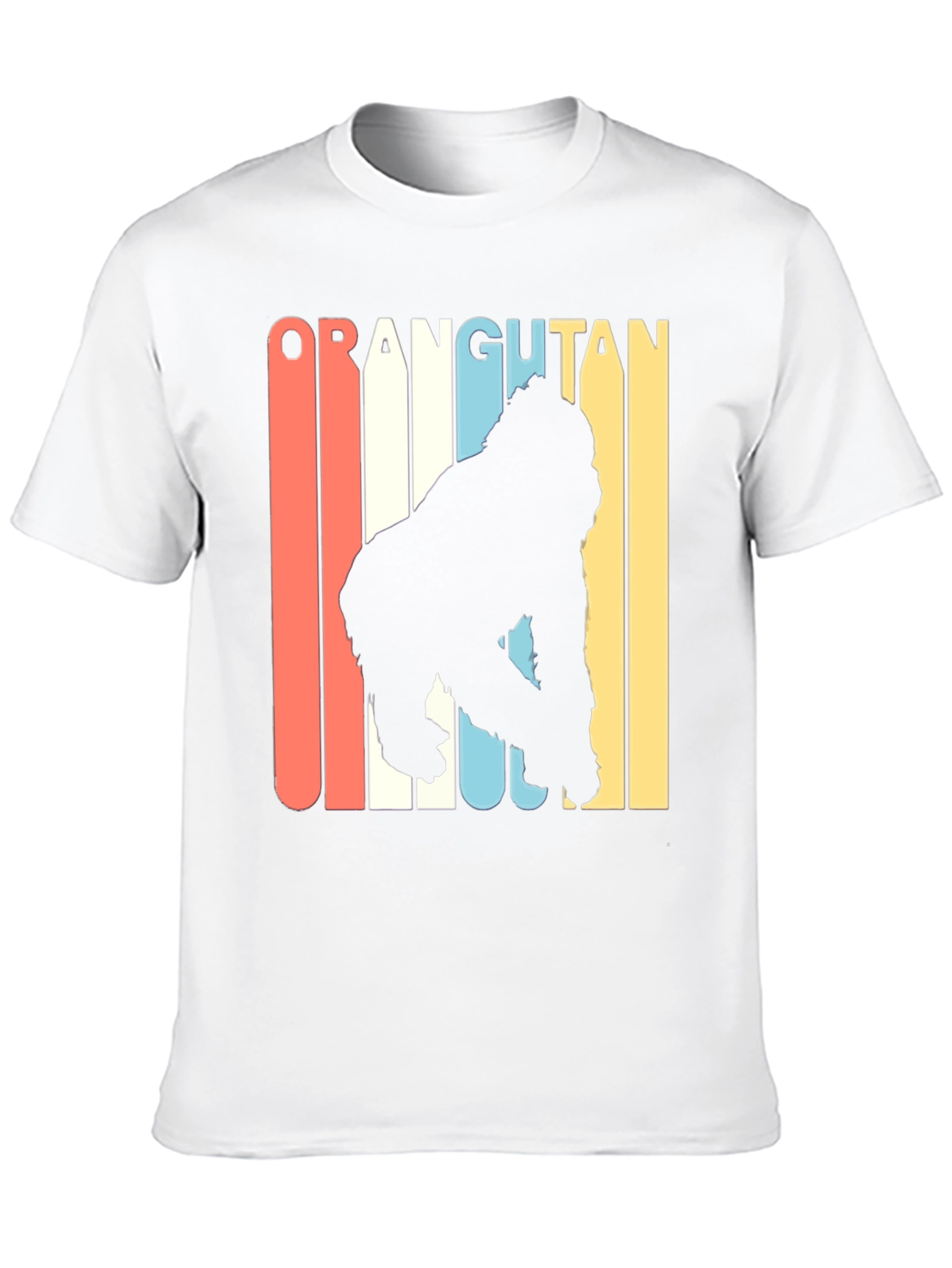 Retro Orangutan Graphic T-Shirt - Black