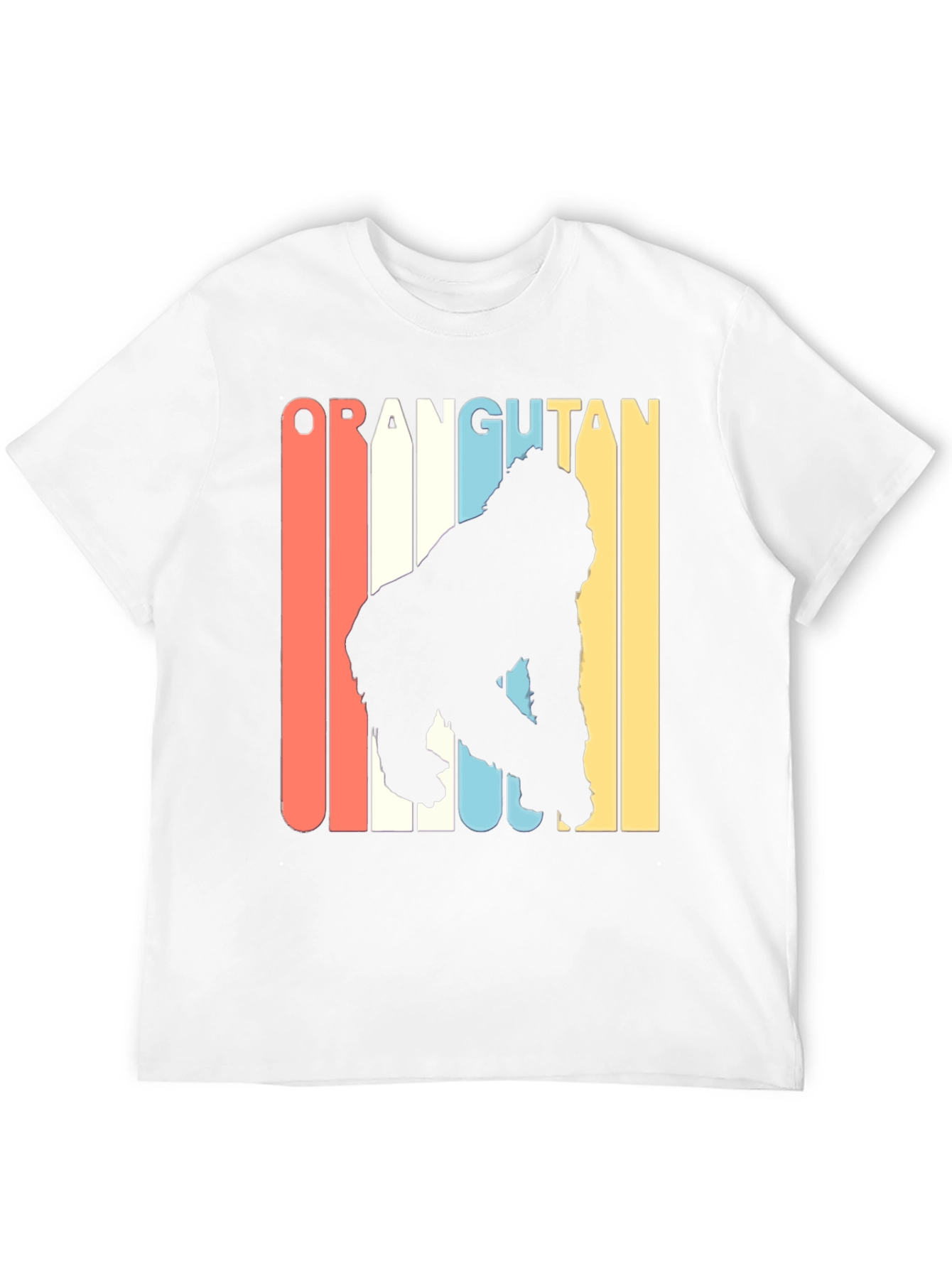Retro Orangutan Graphic T-Shirt - Black