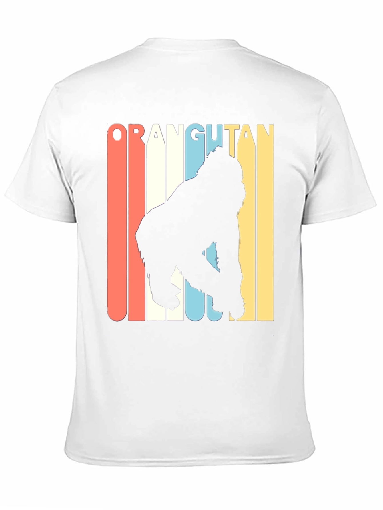 Retro Orangutan Graphic T-Shirt - Black