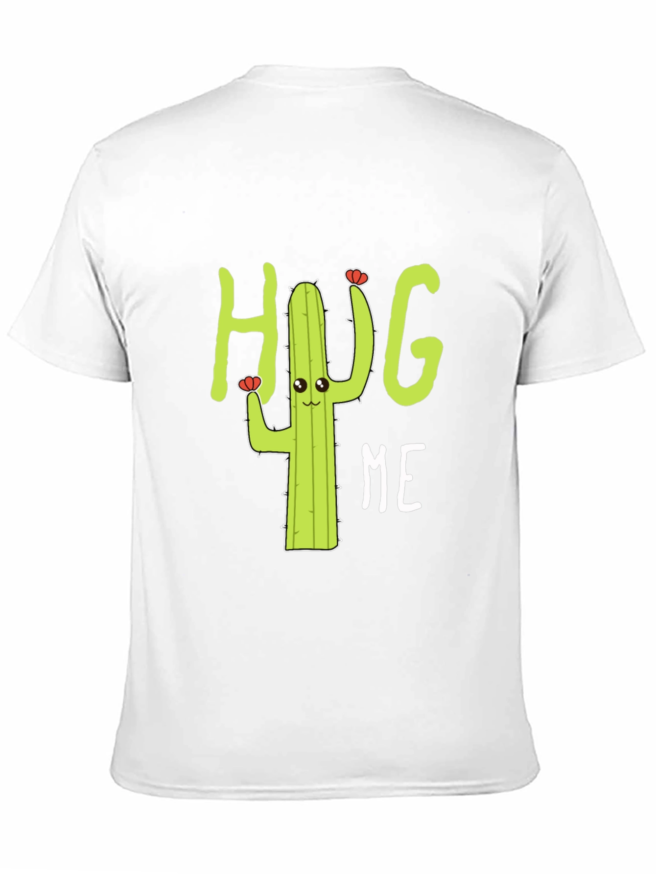 Hug Me Cactus Graphic Tee - Black