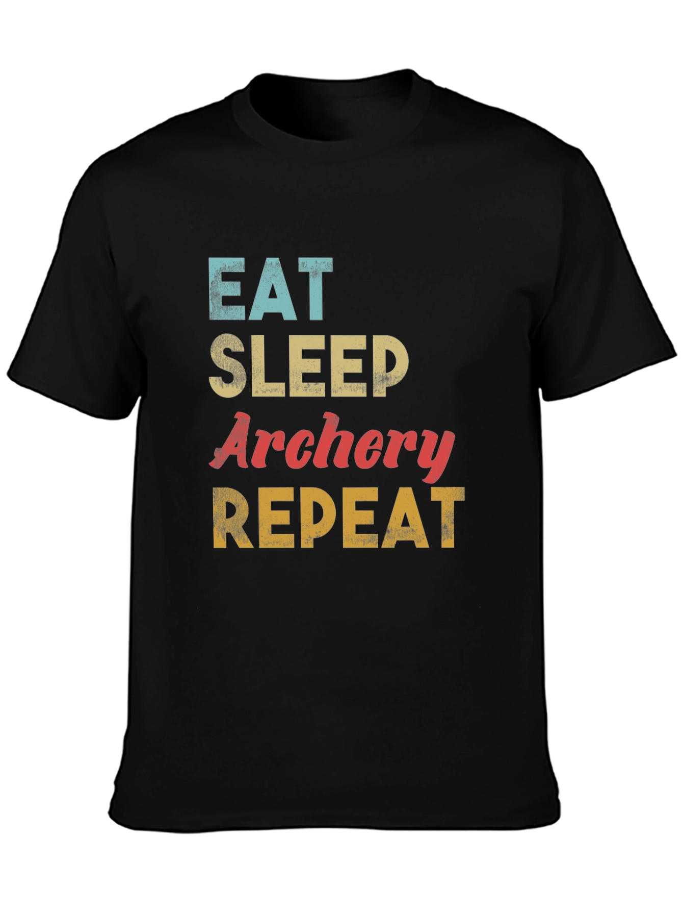 Eat Sleep Archery Repeat T-Shirt - Black