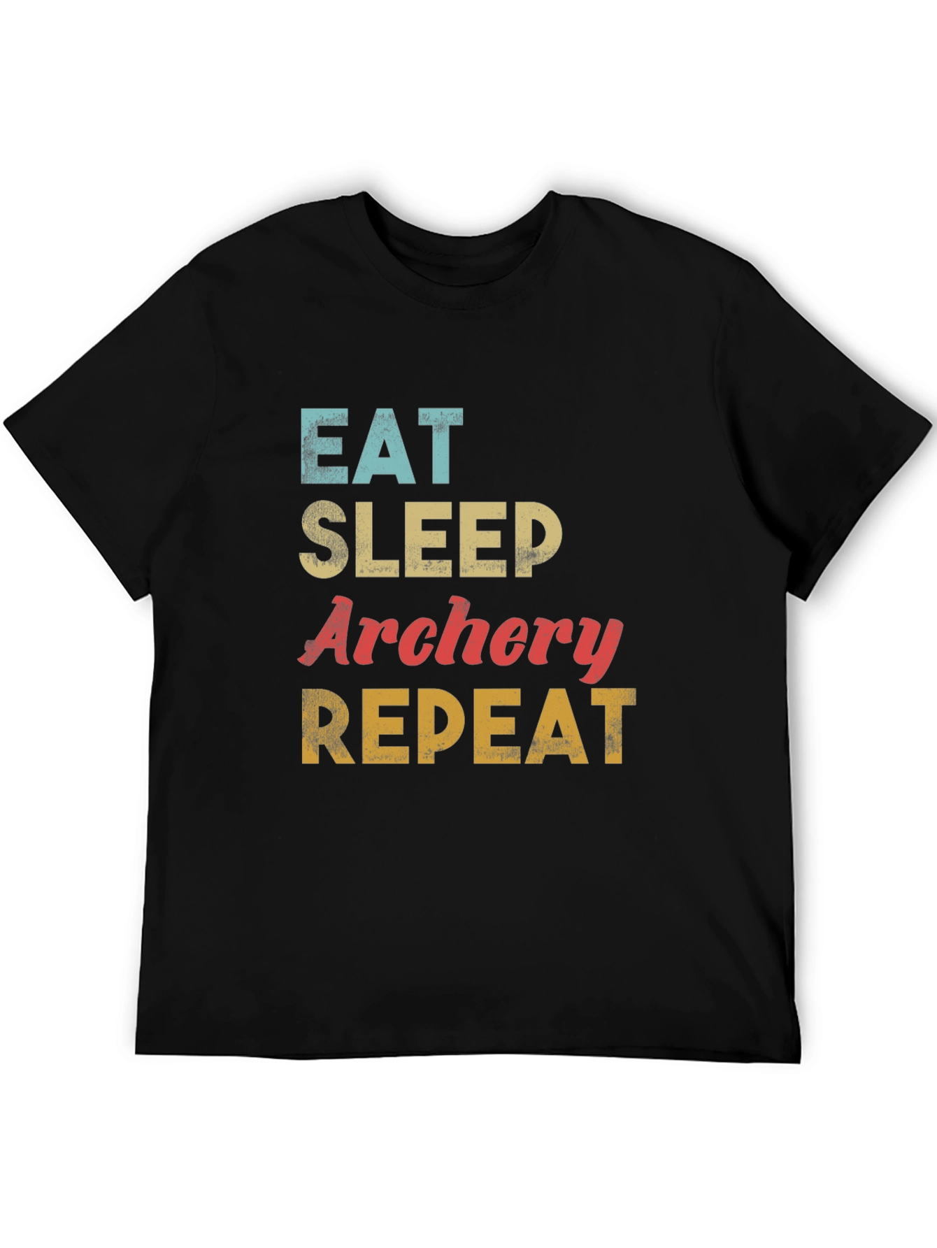Eat Sleep Archery Repeat T-Shirt - Black