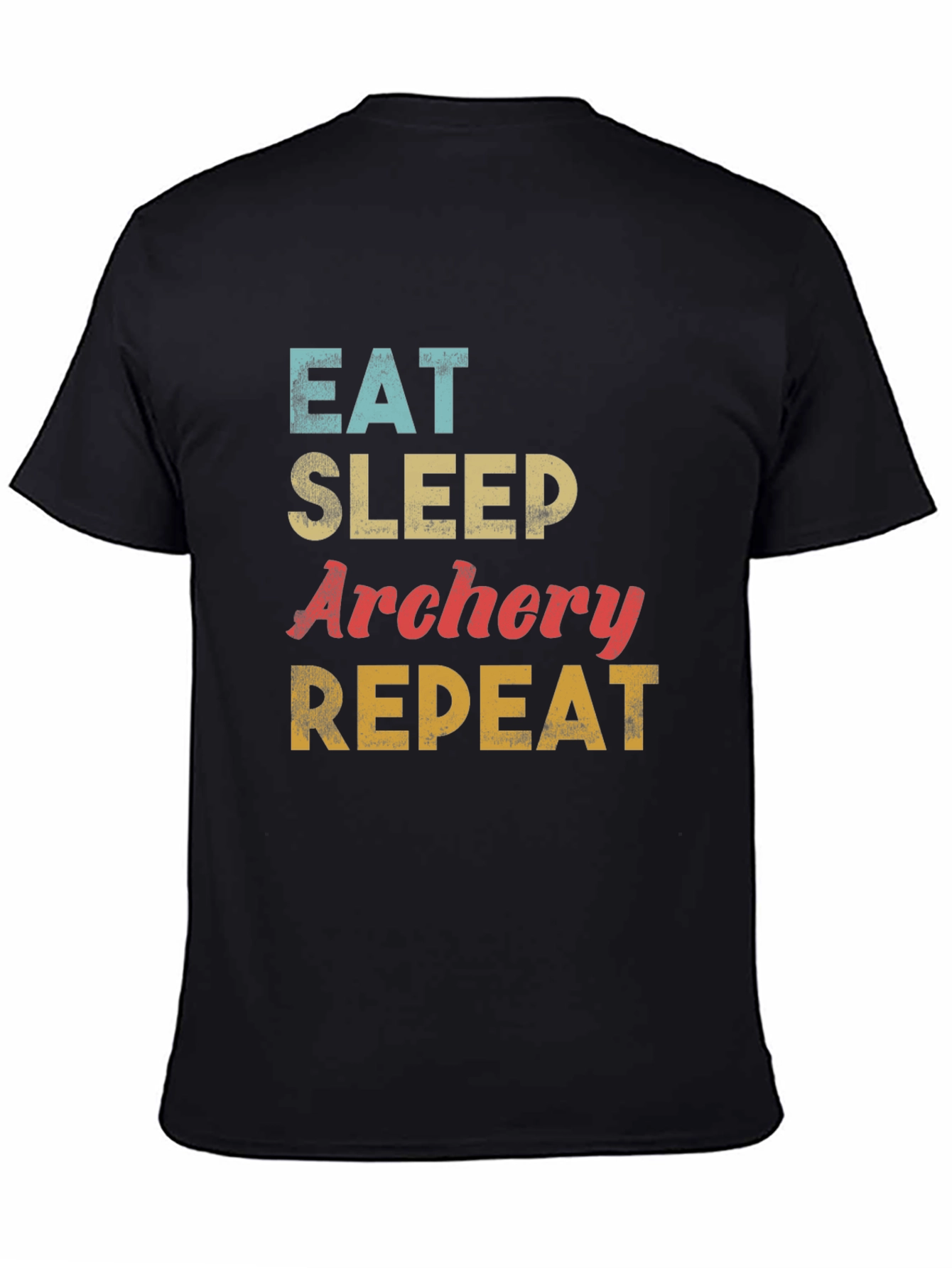 Eat Sleep Archery Repeat T-Shirt - Black