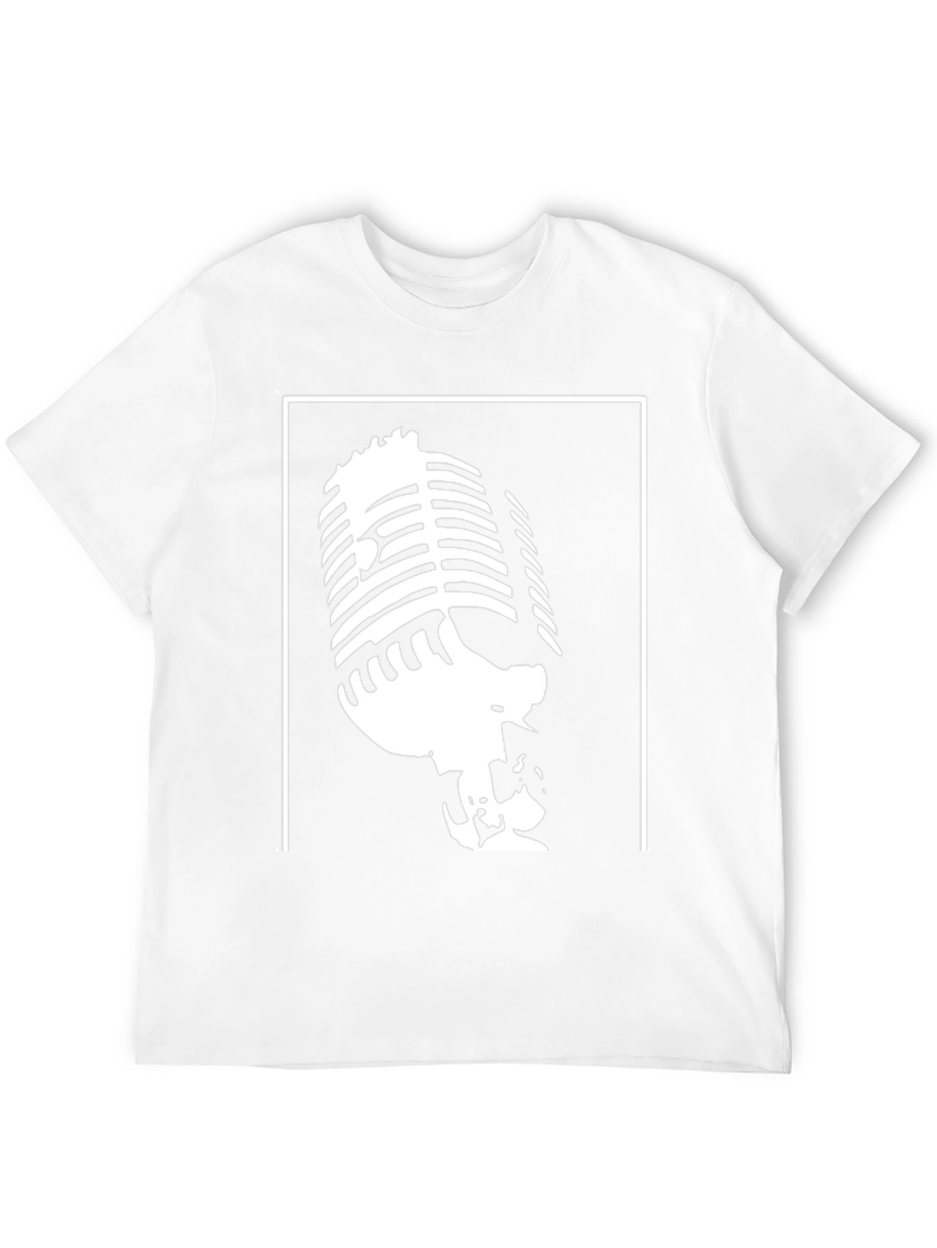 Retro Microphone Graphic Tee - Classic Cool