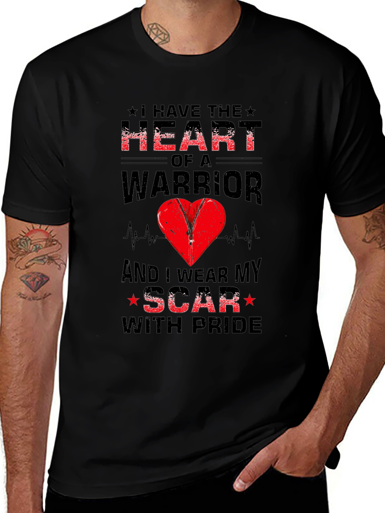 Heart Warrior Scar Pride T-Shirt