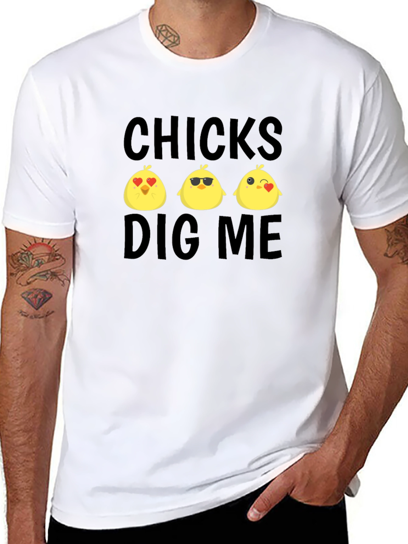 Chicks Dig Me Graphic Tee - Funny Easter T-Shirt