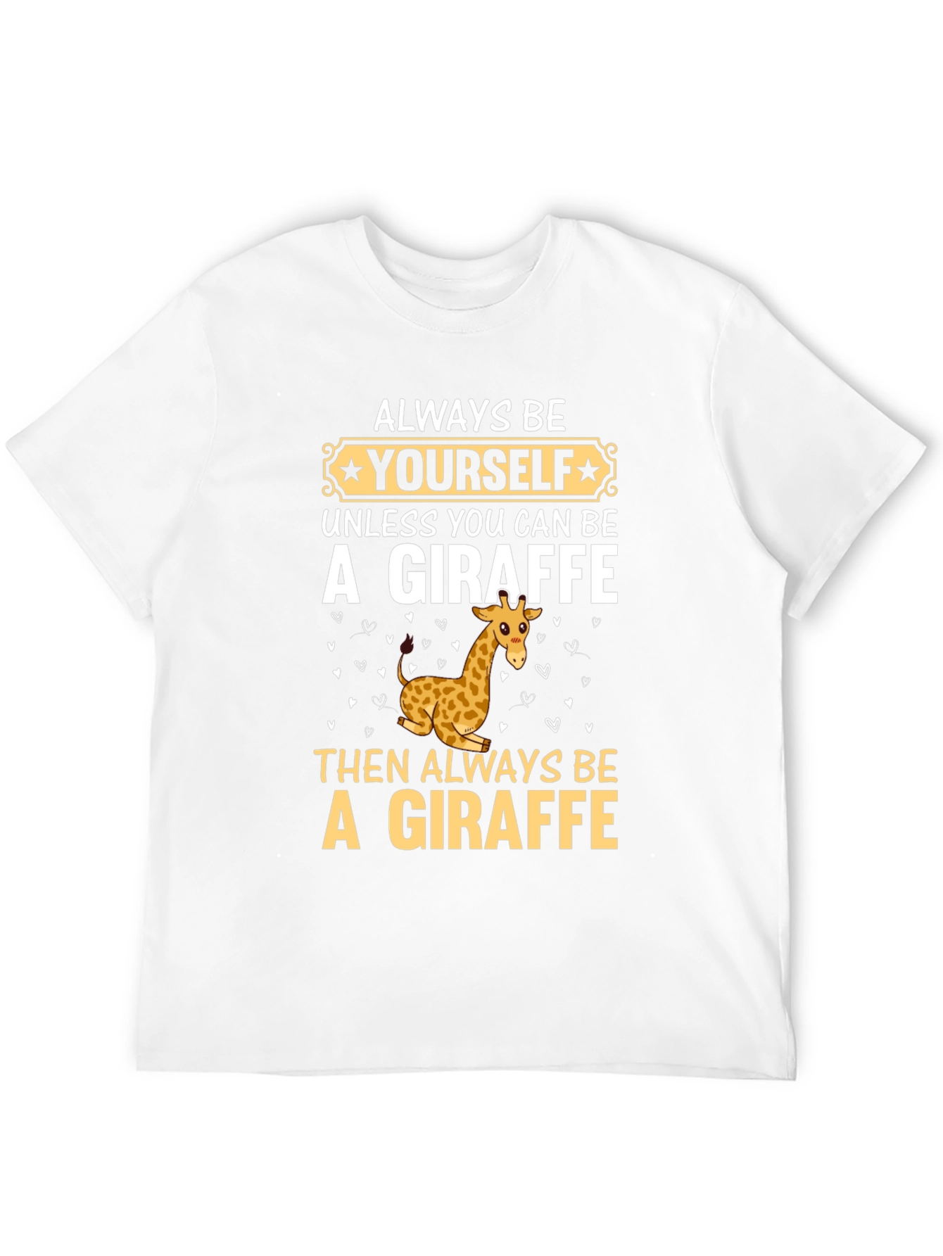 Be Yourself Giraffe T-Shirt - Funny Graphic Tee