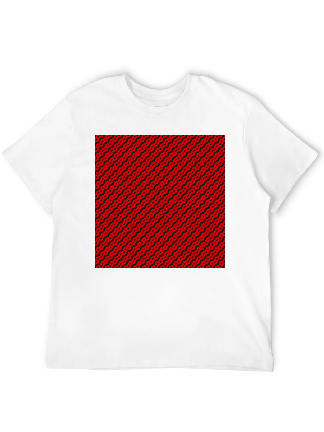Abstract Pattern Black T-Shirt