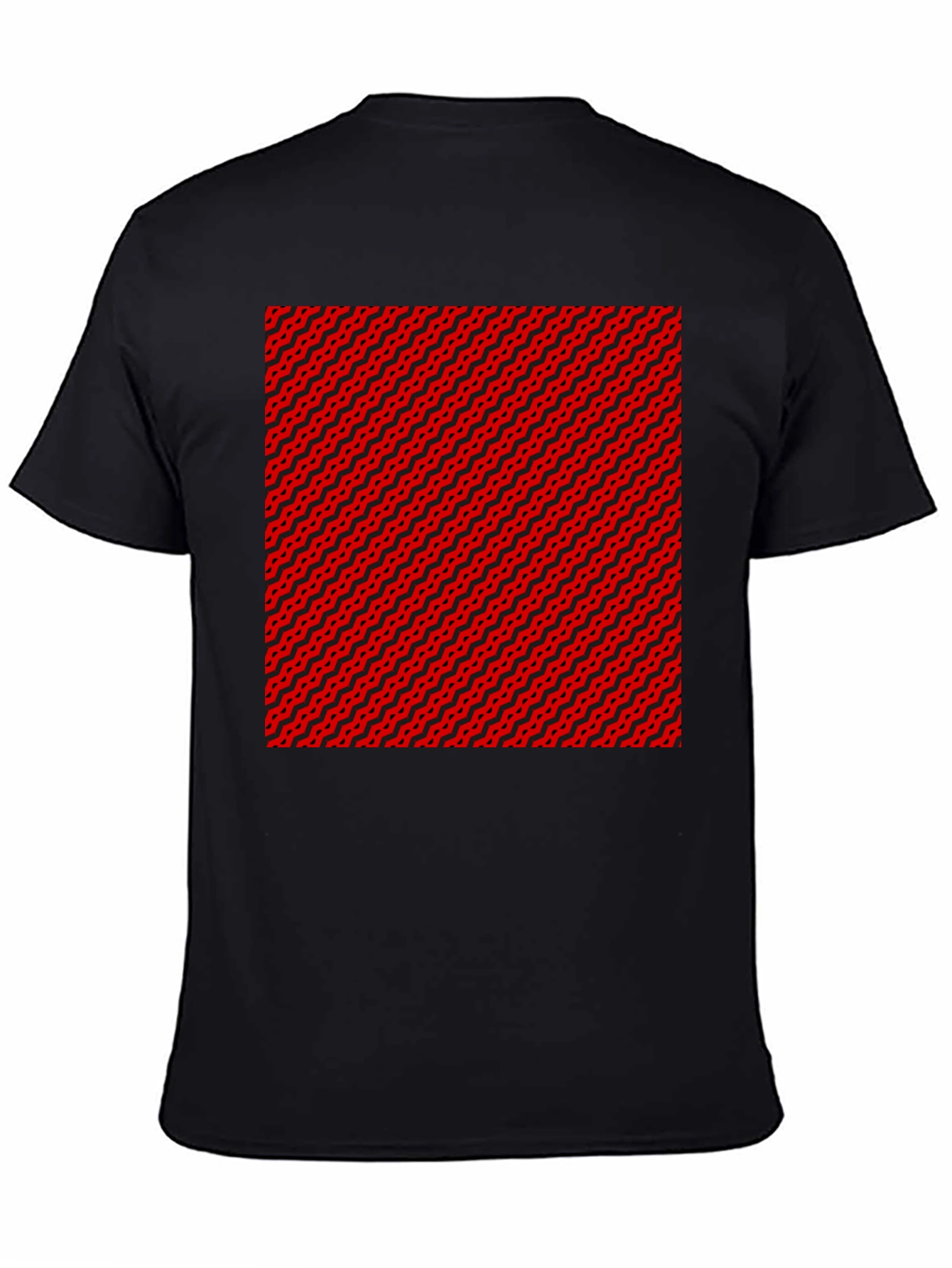 Abstract Pattern Black T-Shirt