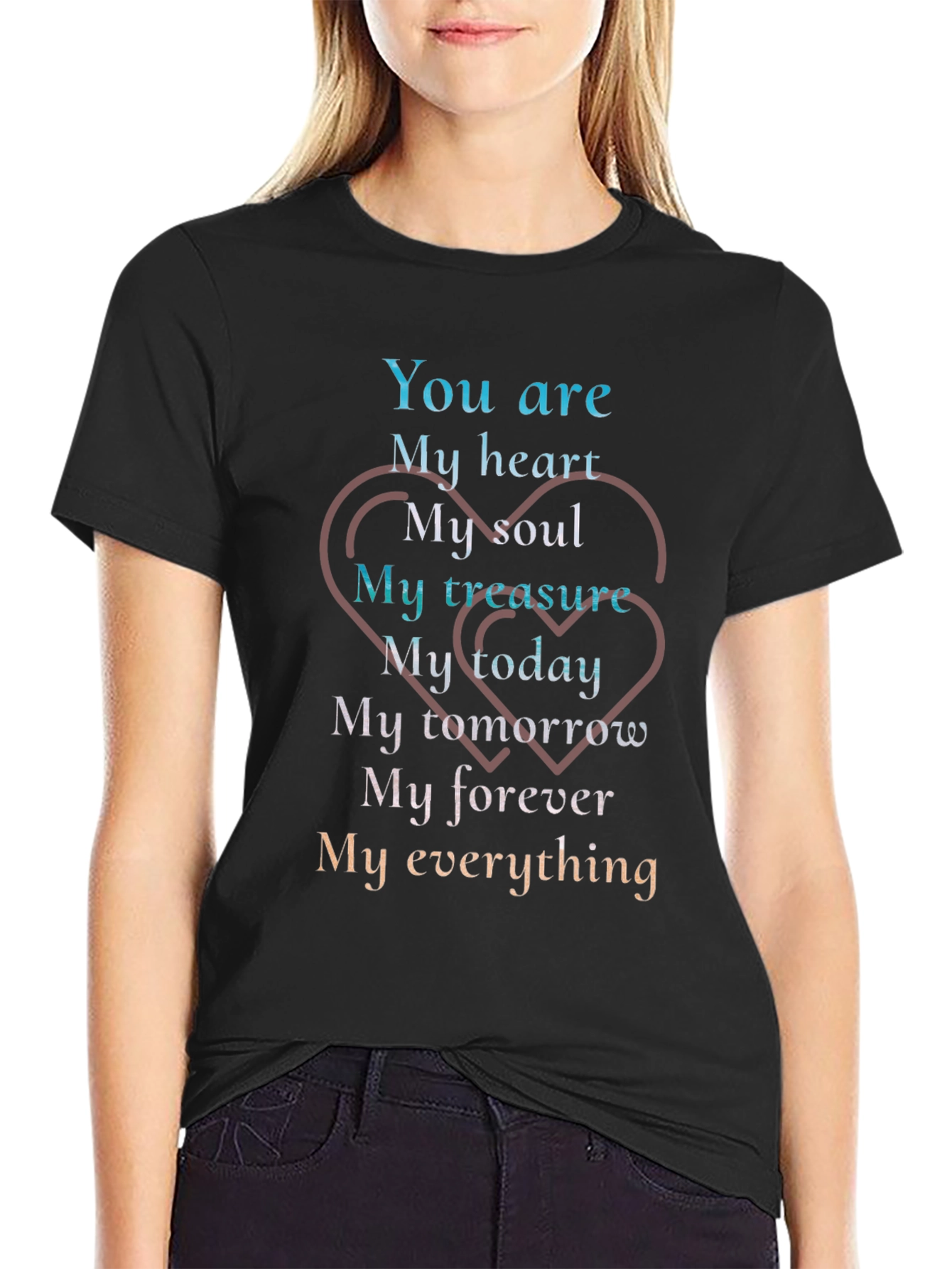 Romantic You Are My Everything Graphic T-Shirt