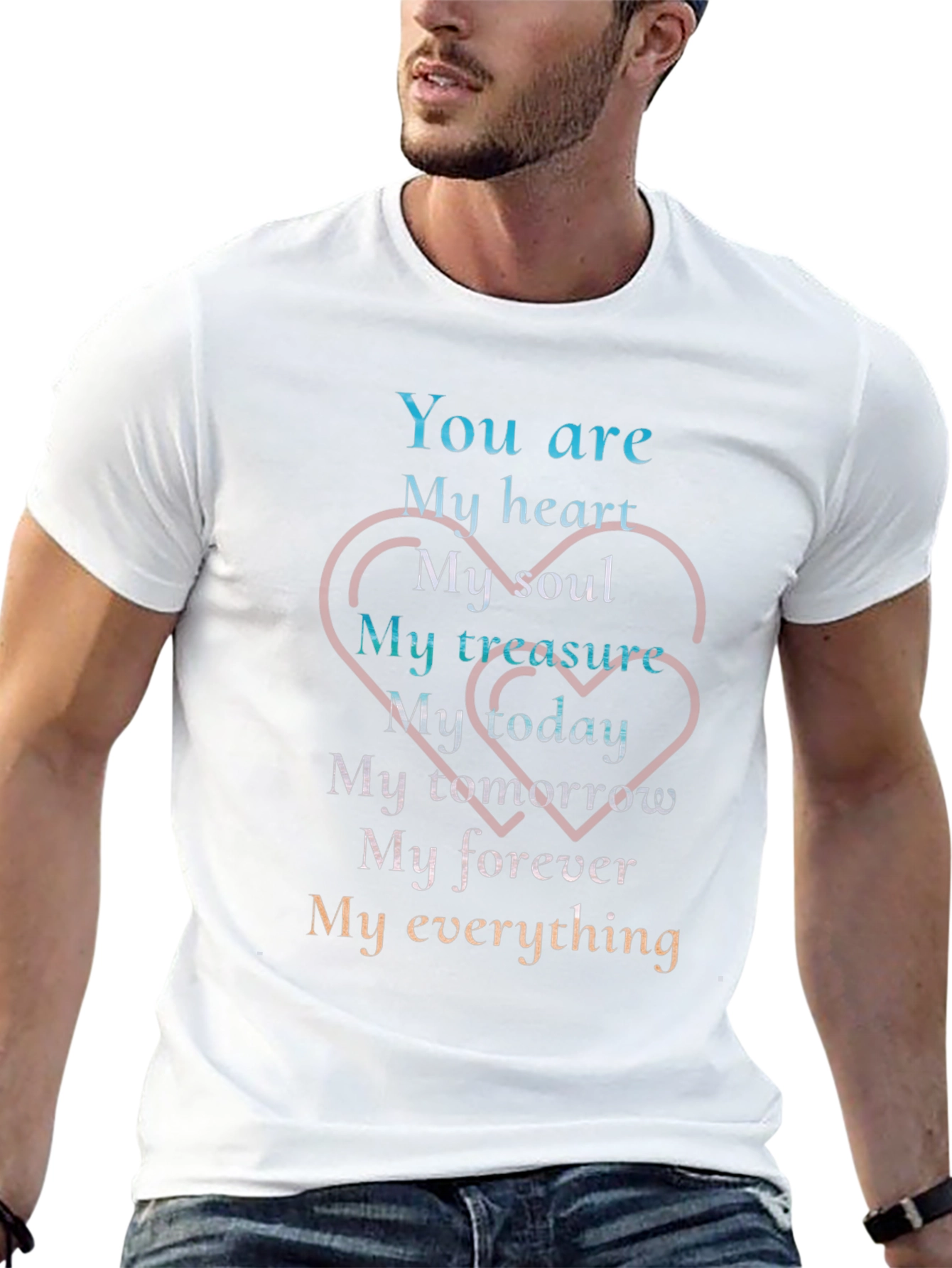 Romantic You Are My Everything Graphic T-Shirt