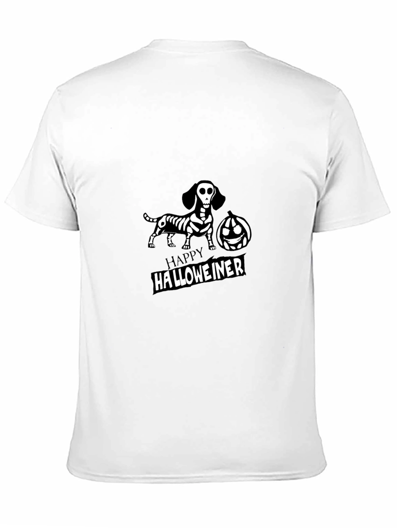 Happy Halloweiner Dachshund Skeleton T-Shirt