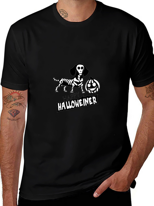 Happy Halloweiner Dachshund Skeleton T-Shirt