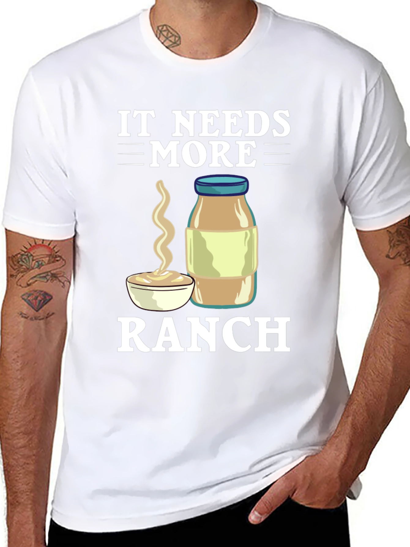 It Needs More Ranch T-Shirt Funny Food Tee