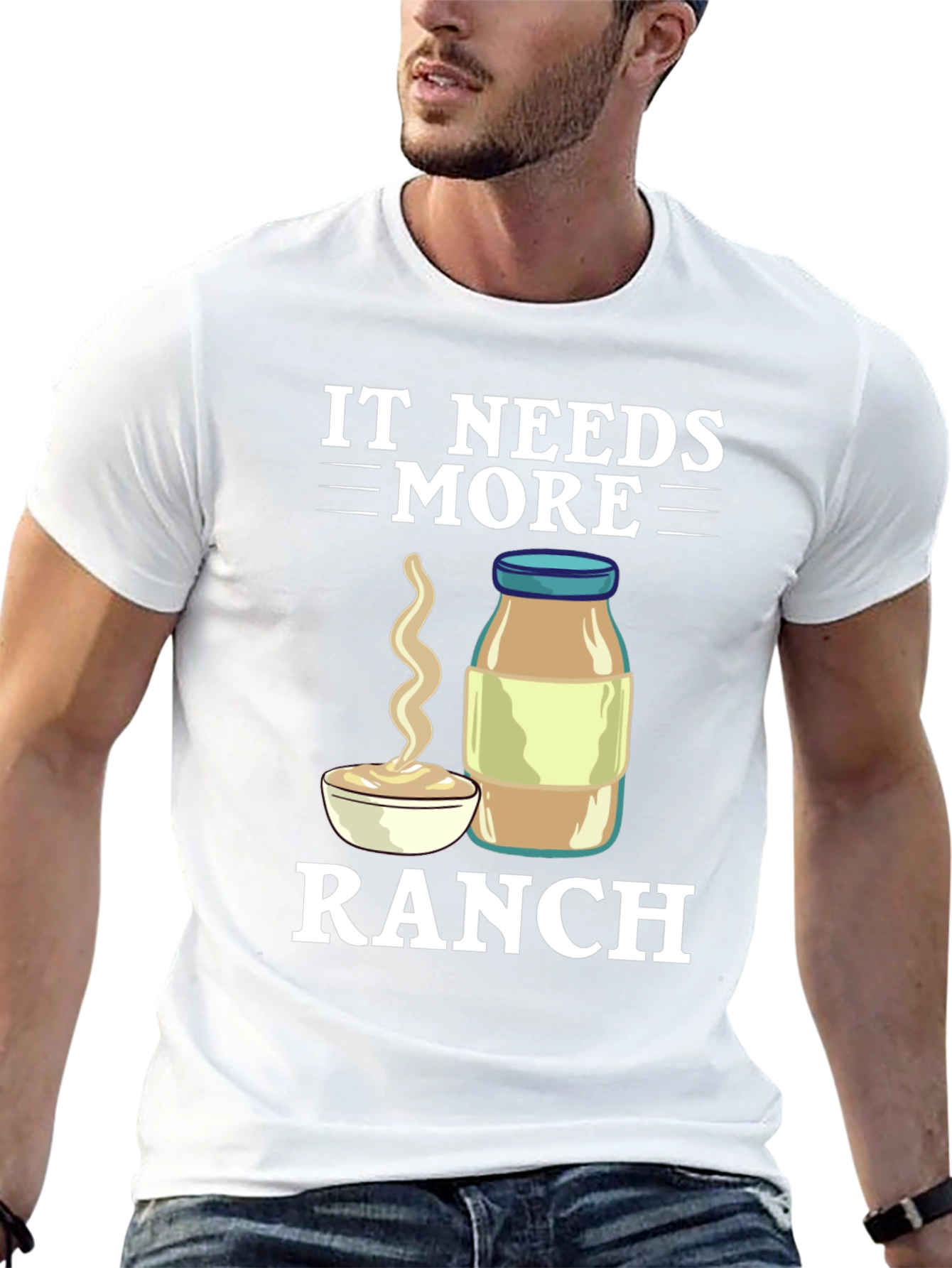 It Needs More Ranch T-Shirt Funny Food Tee