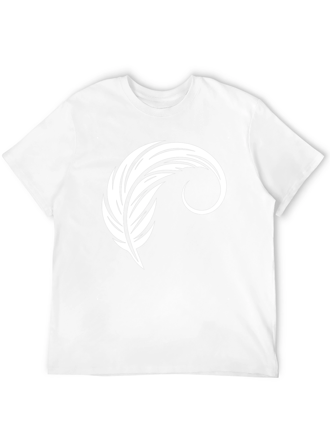 Feather Graphic Black T-Shirt