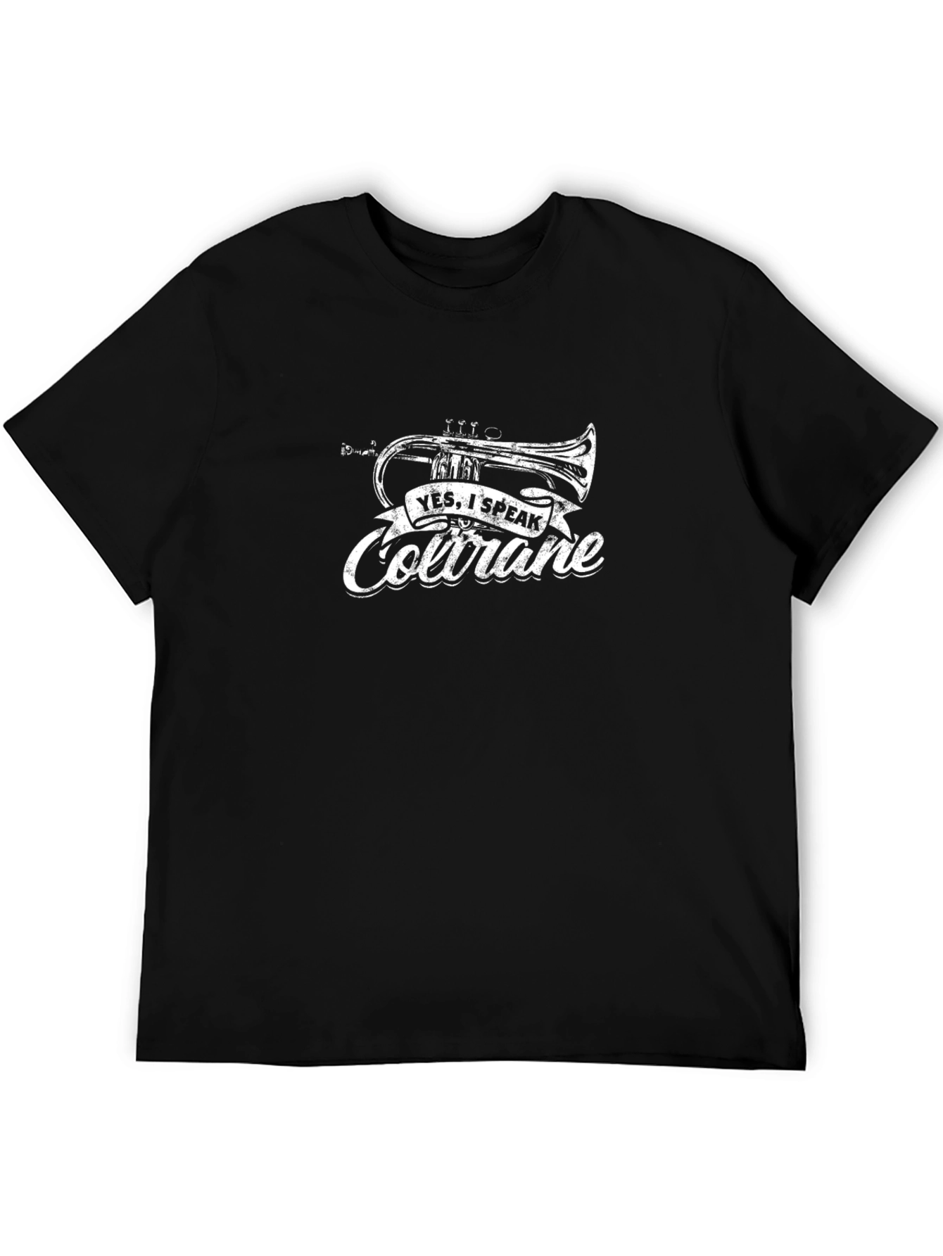Yes I Speak Coltrane Black T-Shirt Music Jazz