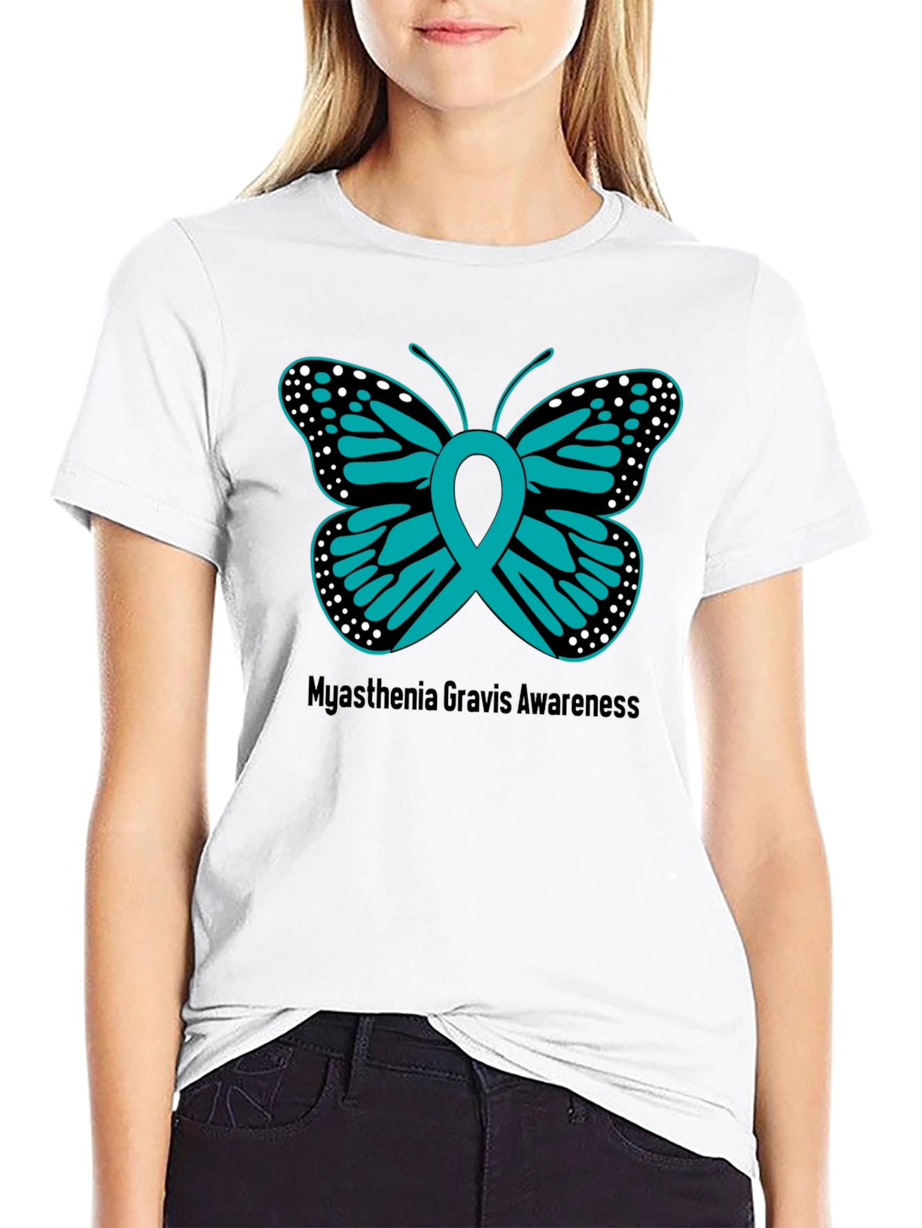 Myasthenia Gravis Awareness Butterfly T-Shirt
