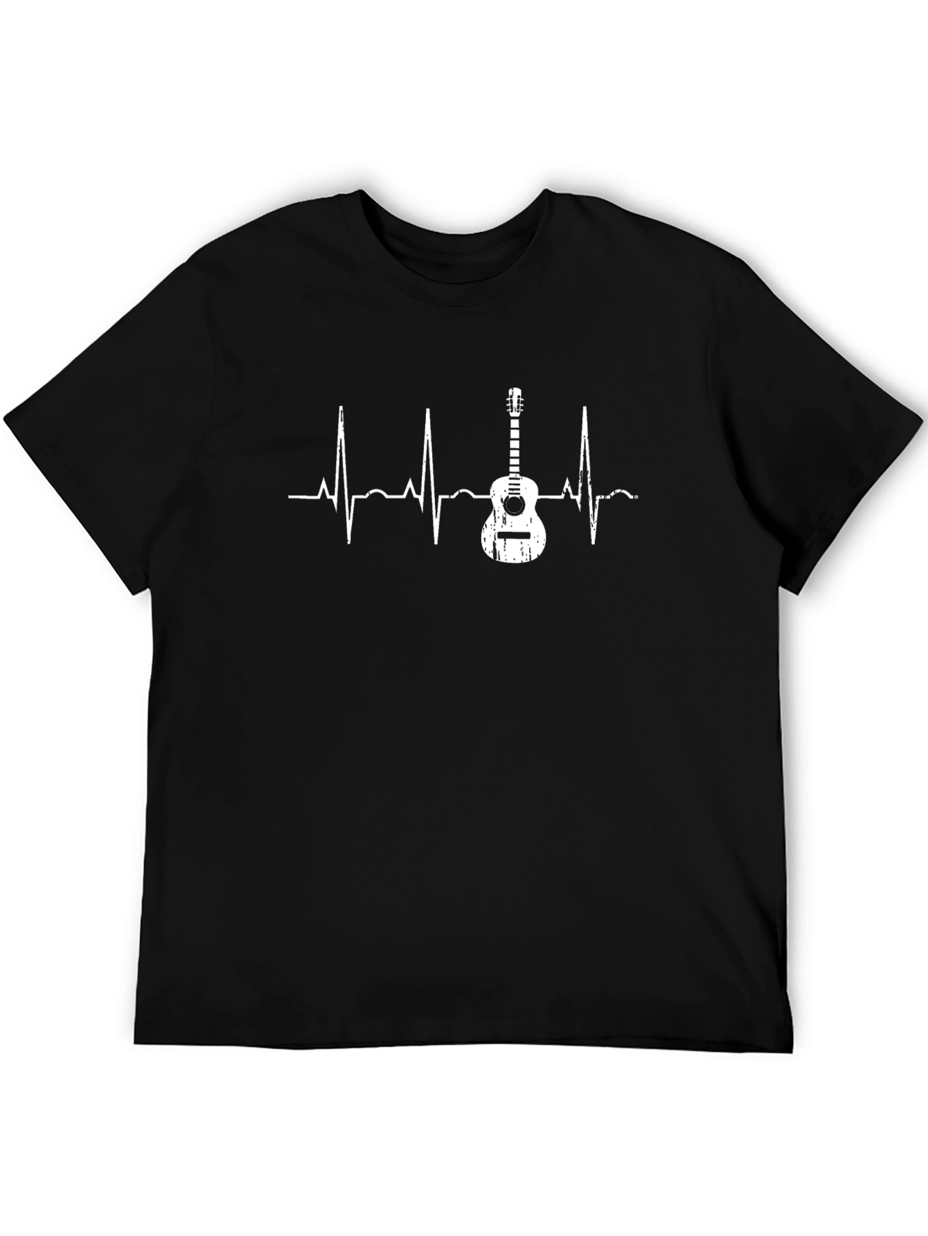 Guitar Heartbeat Graphic T-Shirt