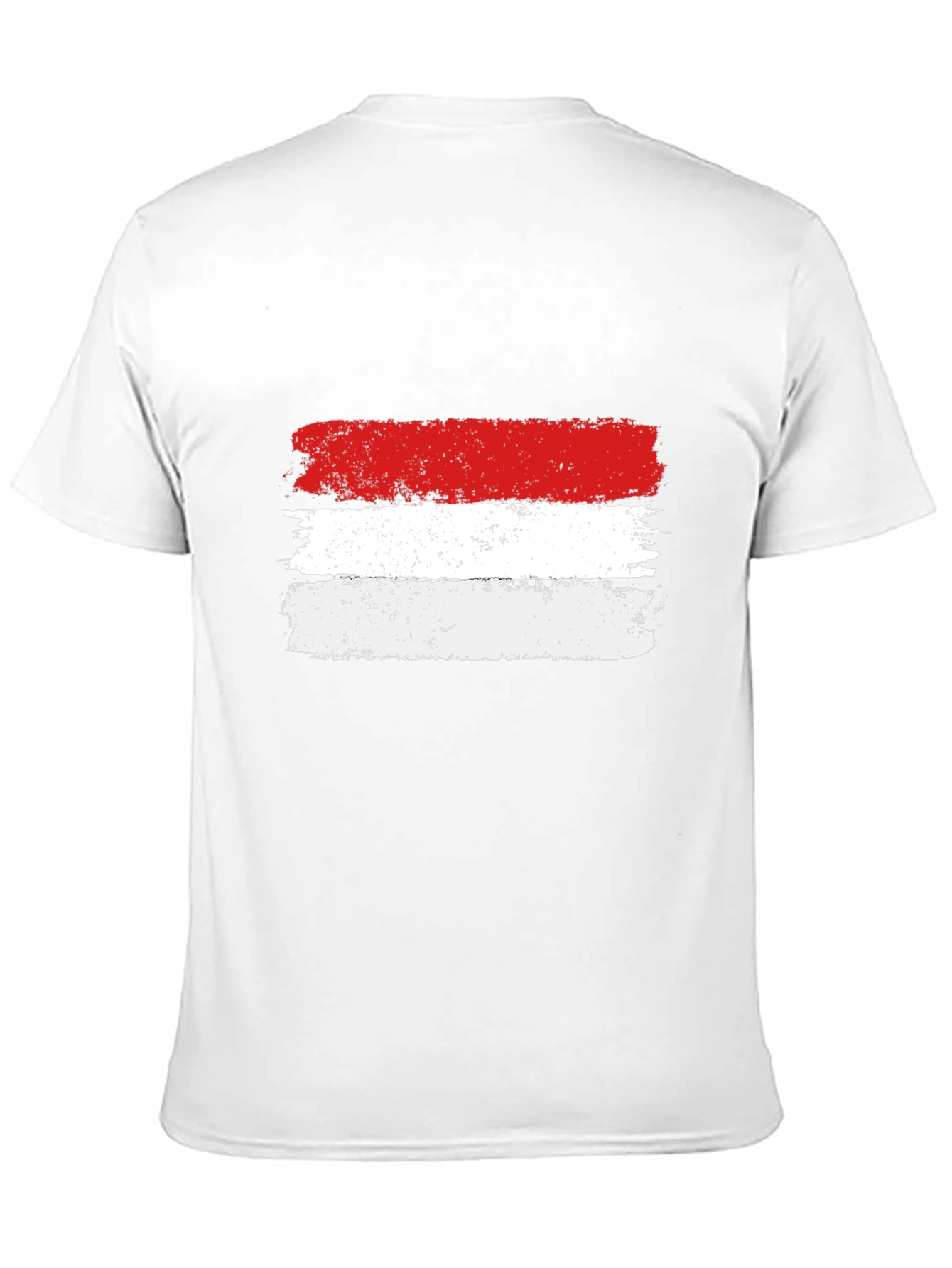 Distressed Indonesia Flag Black T-Shirt