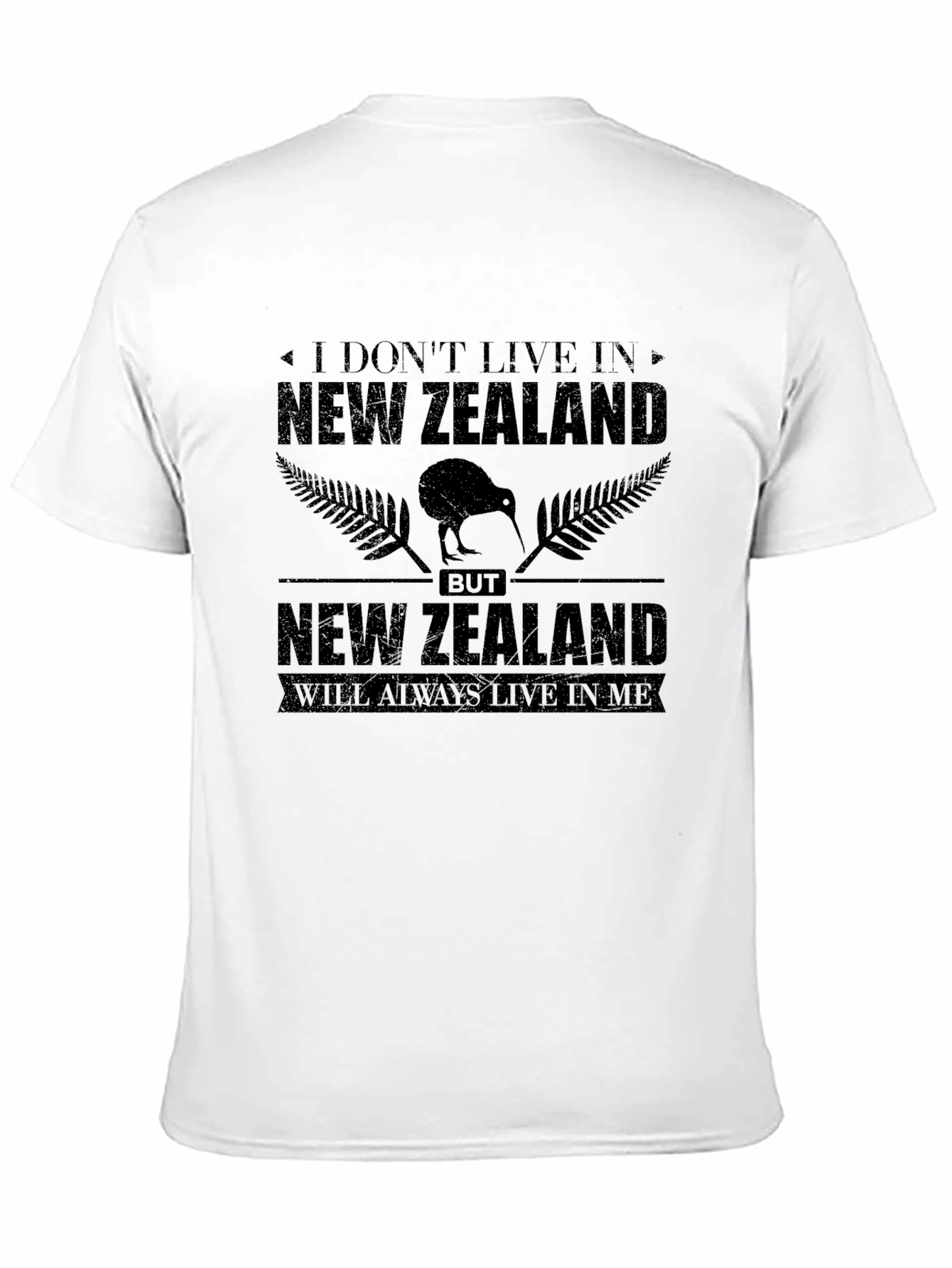 New Zealand Pride Black Graphic T-Shirt