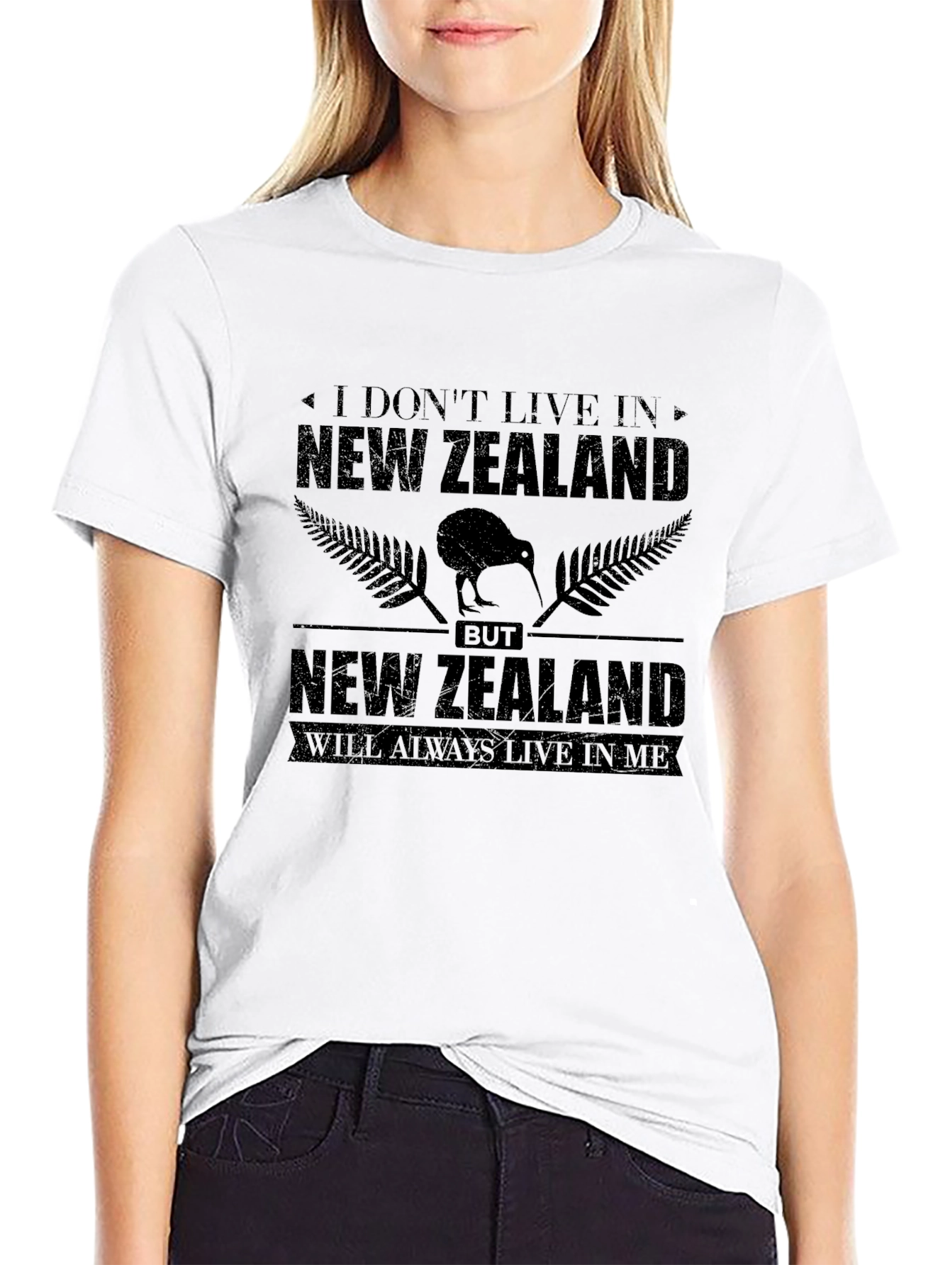 New Zealand Pride Black Graphic T-Shirt