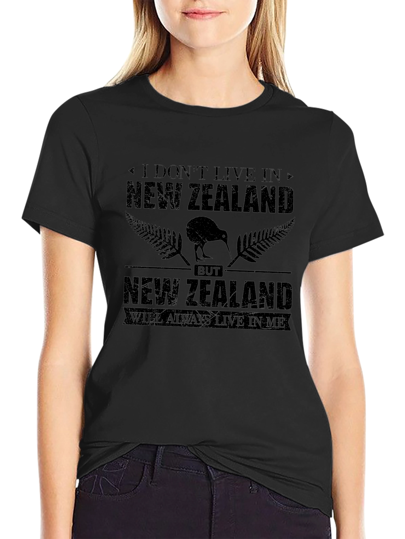 New Zealand Pride Black Graphic T-Shirt