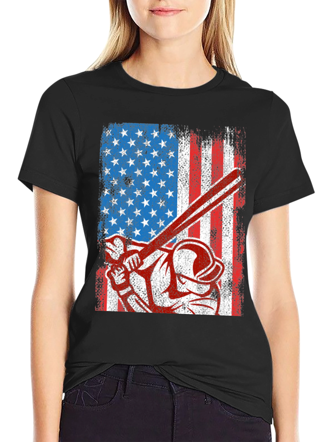 American Baseball Patriotic T-Shirt