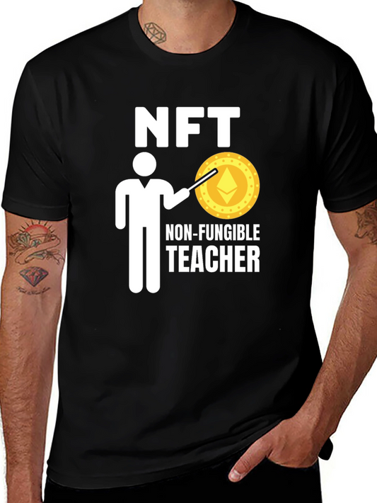 NFT Teacher Black T-Shirt - Crypto Education