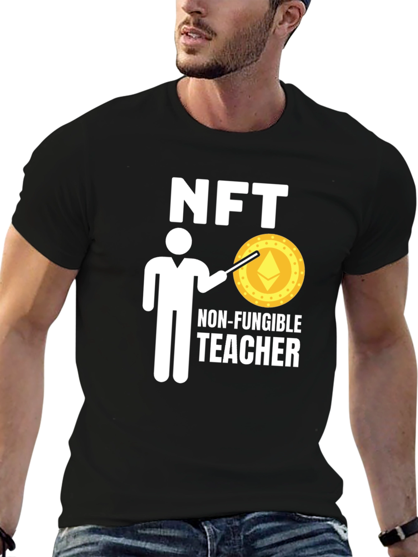 NFT Teacher Black T-Shirt - Crypto Education