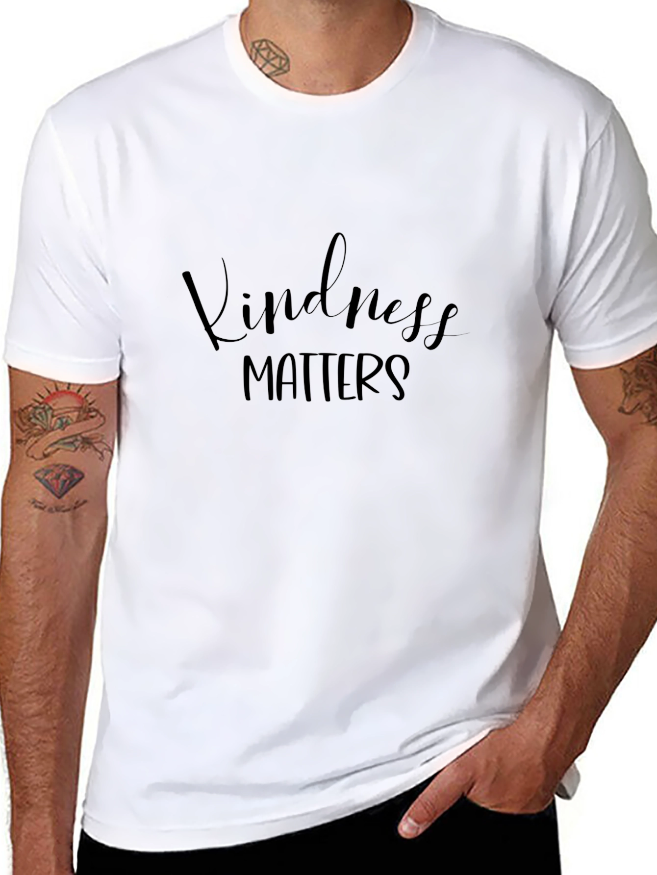 Kindness Matters Graphic Tee - Black