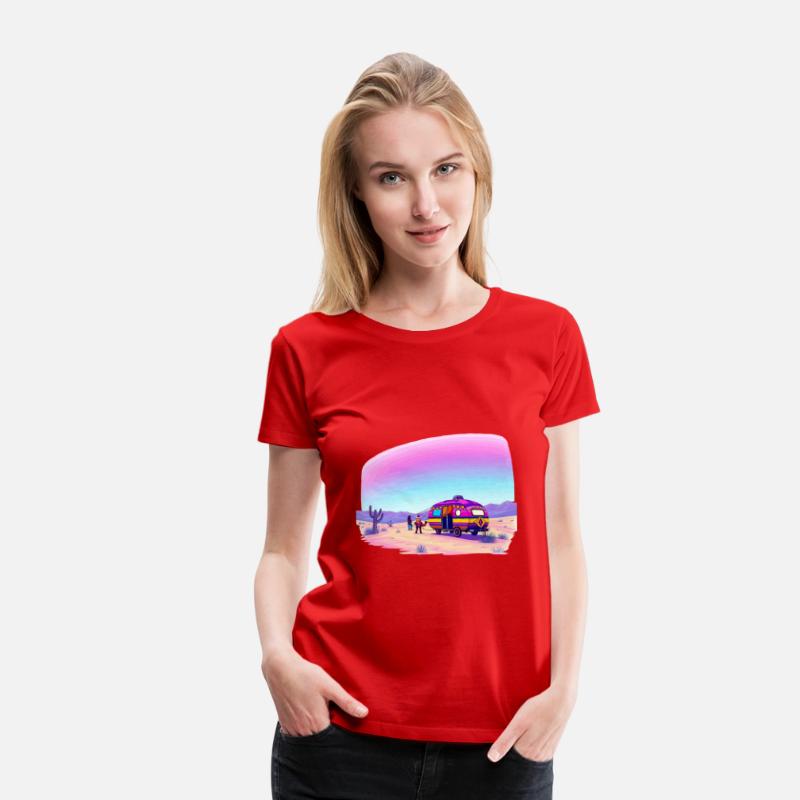 A DAY WITH A CARAVAN PARKED IN THE DESERT