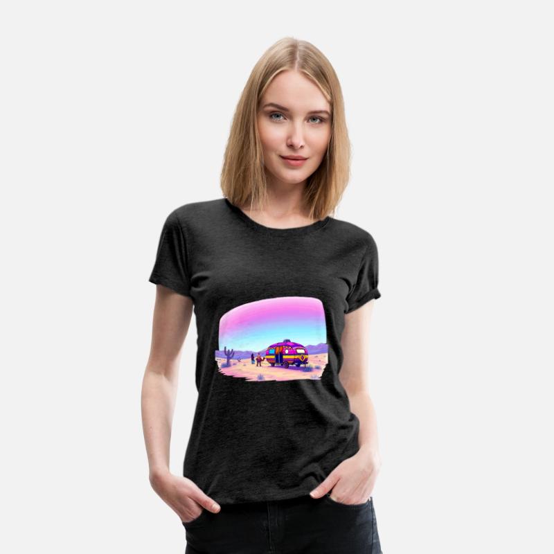 A DAY WITH A CARAVAN PARKED IN THE DESERT