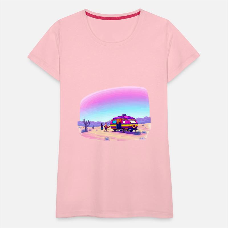 A DAY WITH A CARAVAN PARKED IN THE DESERT