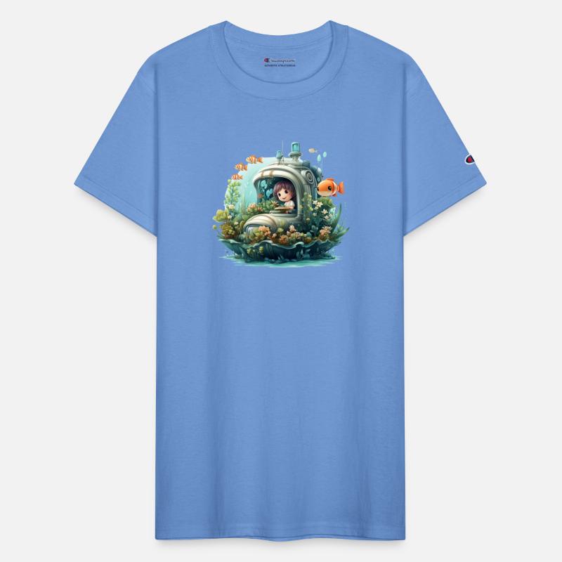 A delightful kawaii book submarine exploring