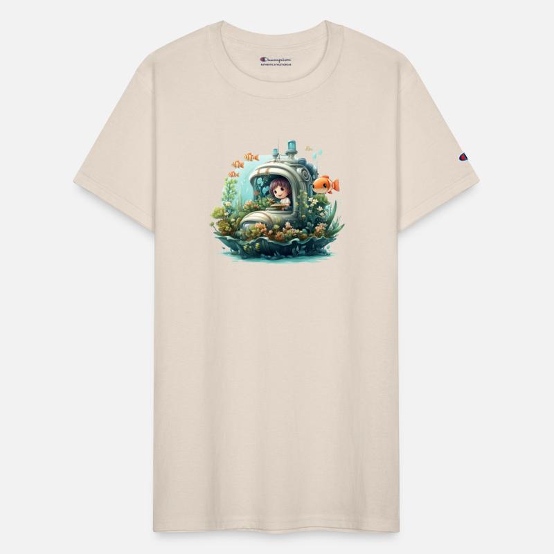 A delightful kawaii book submarine exploring