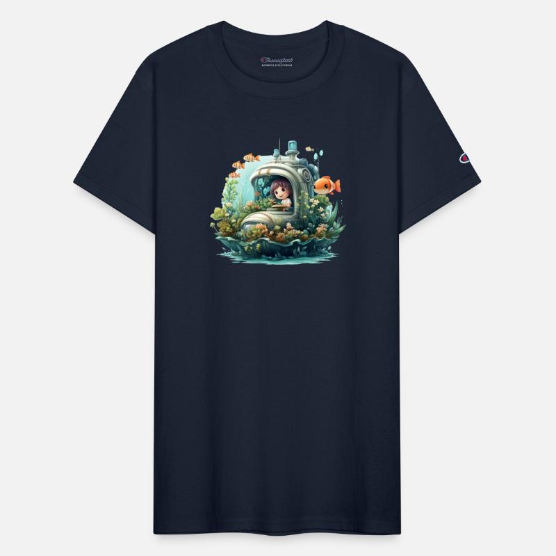 A delightful kawaii book submarine exploring