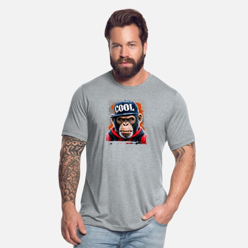 a fierce chimpanzee abstract GRAFFITI cool