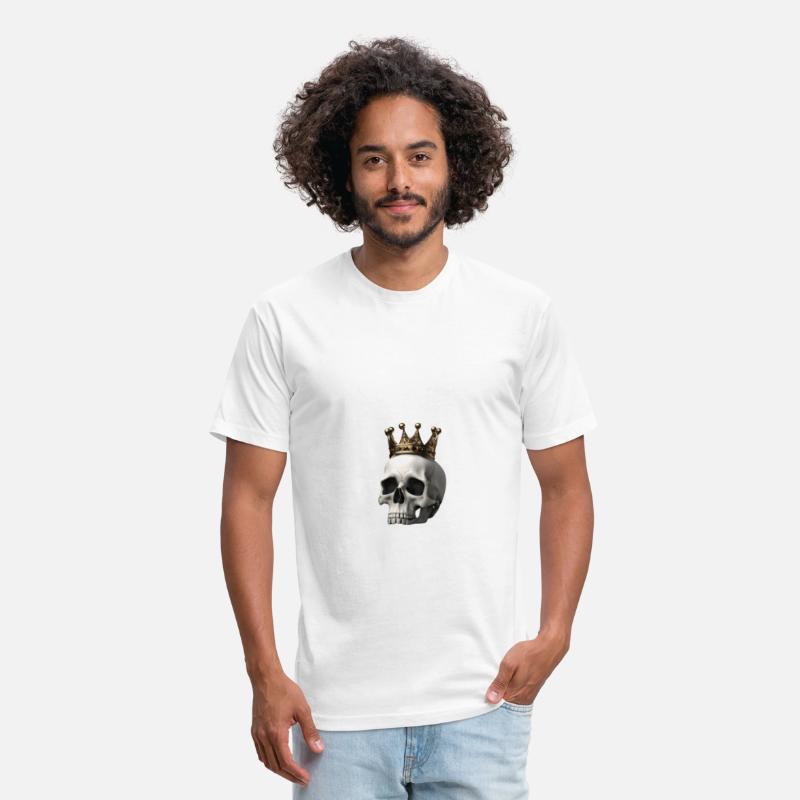 A skull adorned with a comical crown