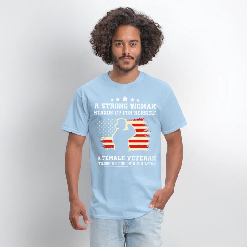 A strong woman stands up for herself a female vete