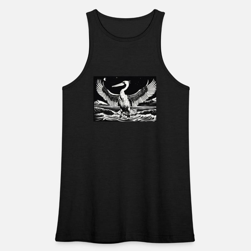 A TO Z design Black and White Pelican Flash Tattoo