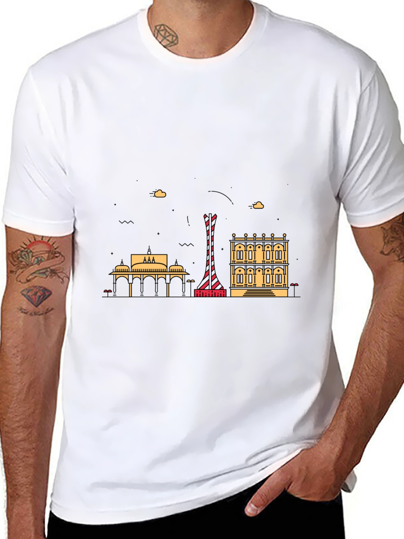 Graphic Print Black T-Shirt