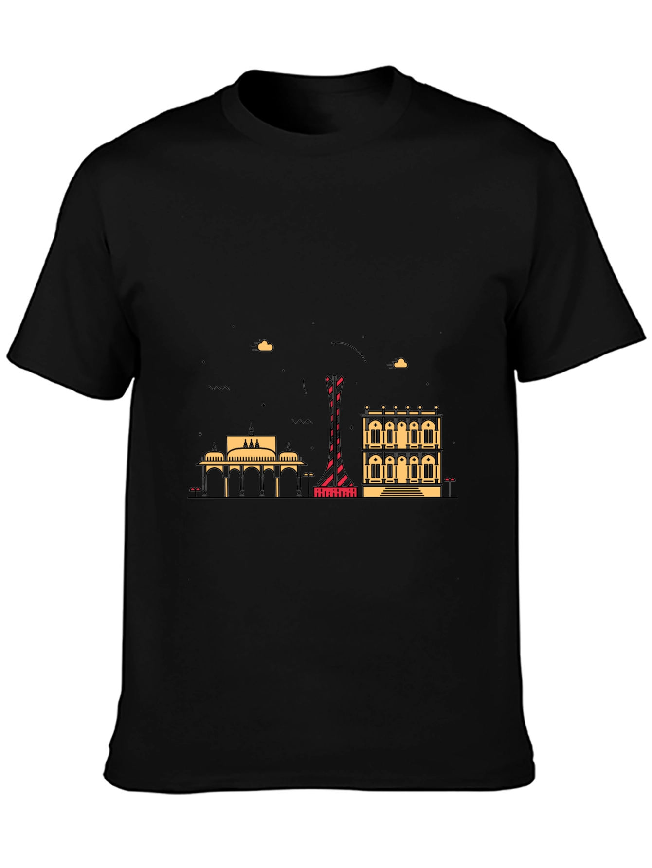 Graphic Print Black T-Shirt
