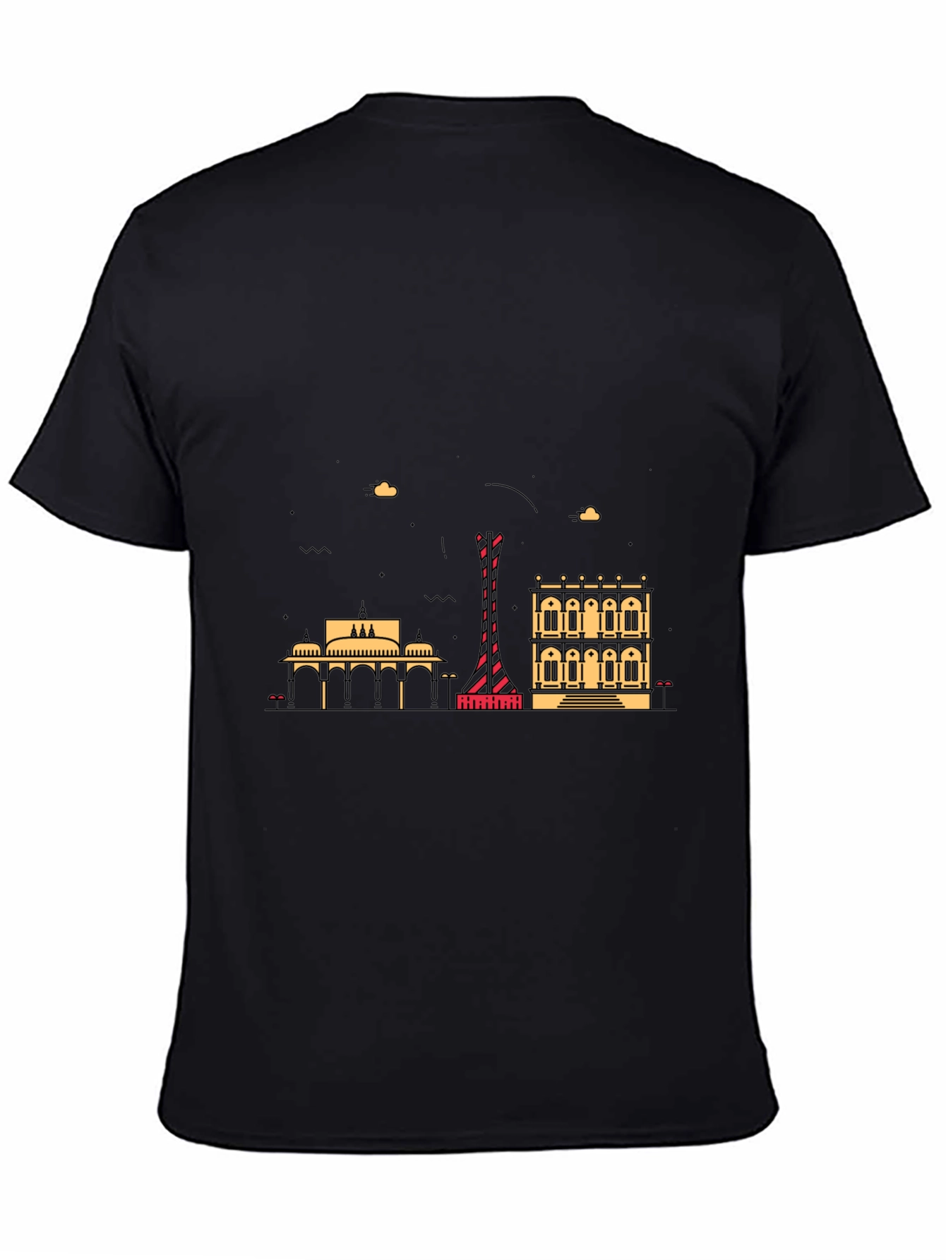 Graphic Print Black T-Shirt