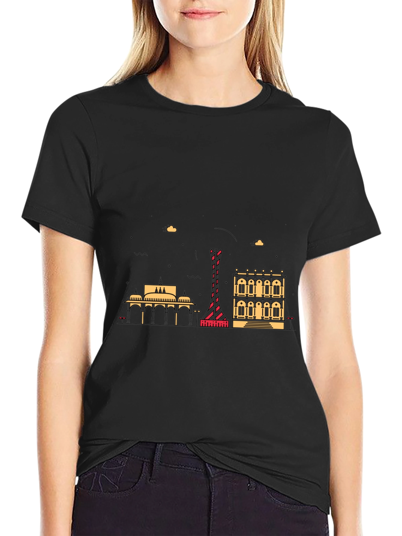 Graphic Print Black T-Shirt
