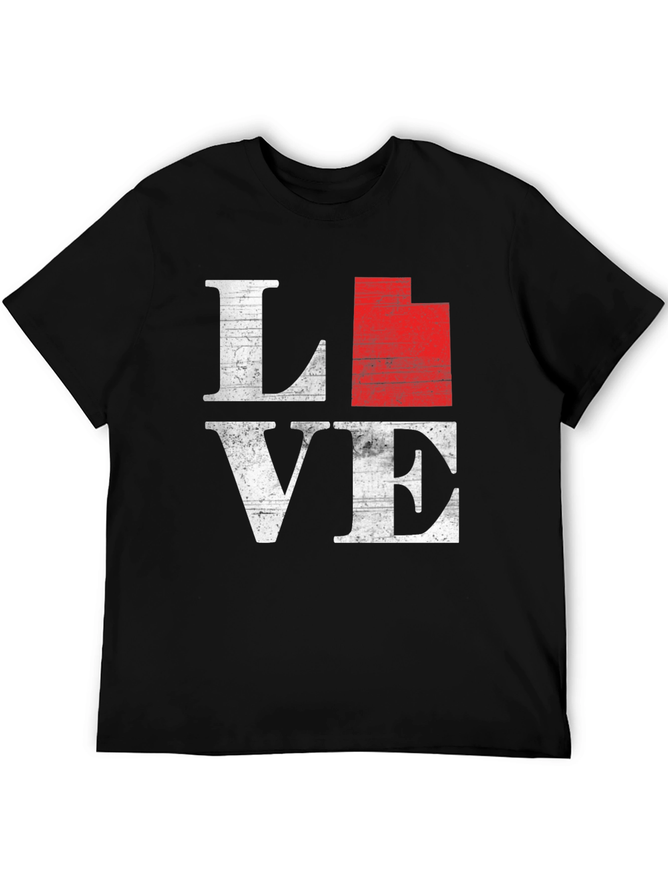 Utah State Love T-Shirt - Distressed Graphic Tee