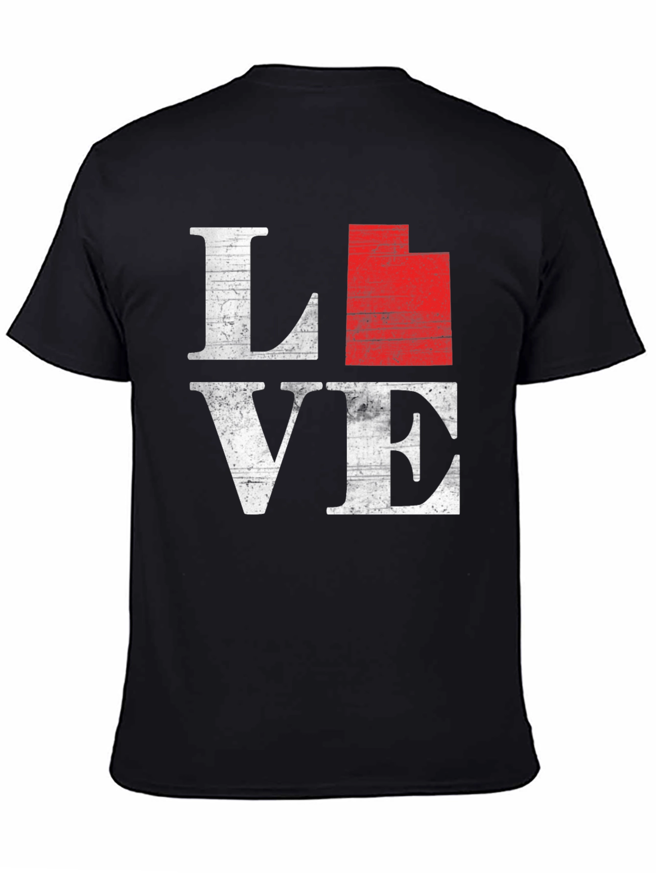 Utah State Love T-Shirt - Distressed Graphic Tee