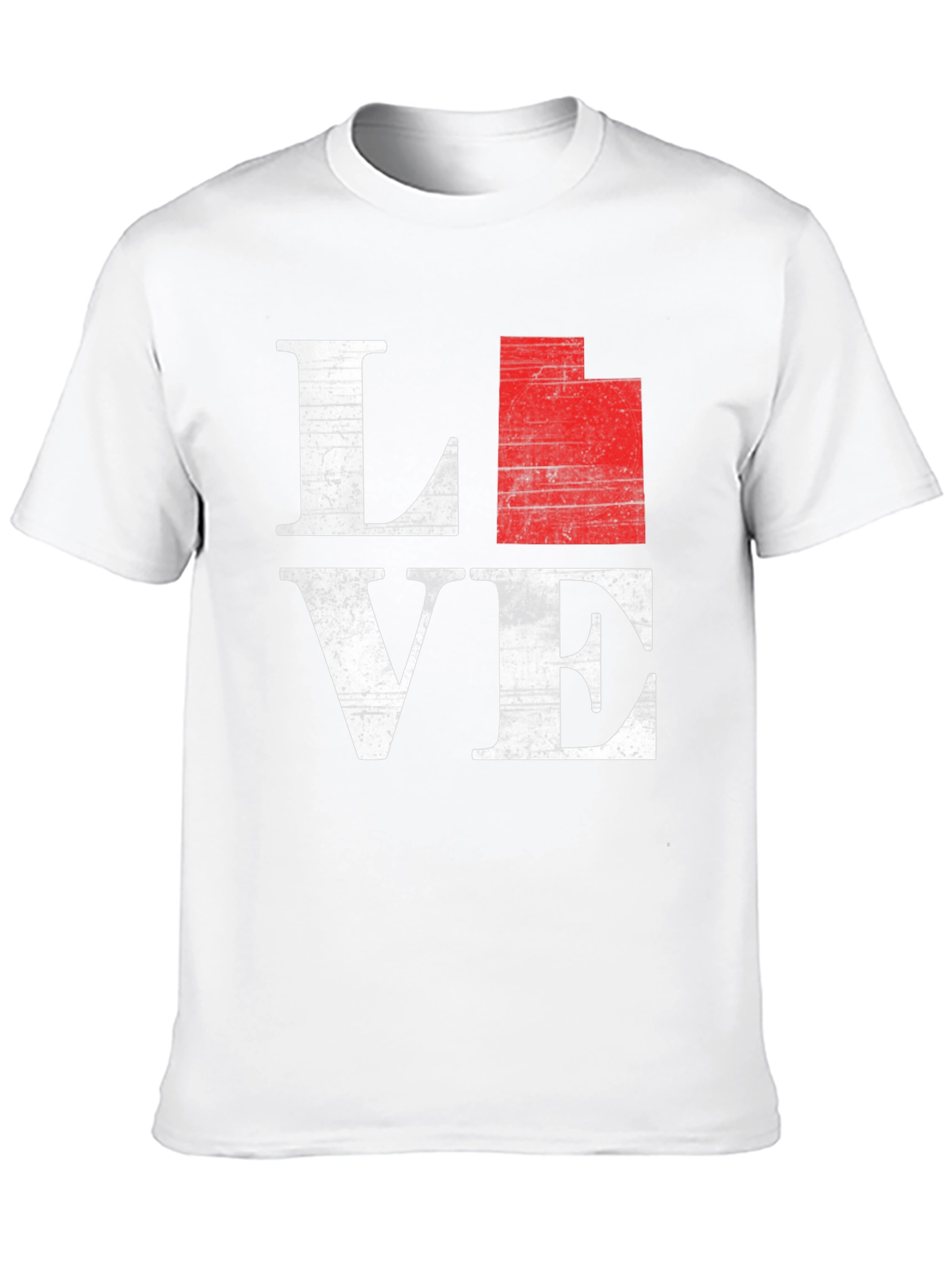 Utah State Love T-Shirt - Distressed Graphic Tee