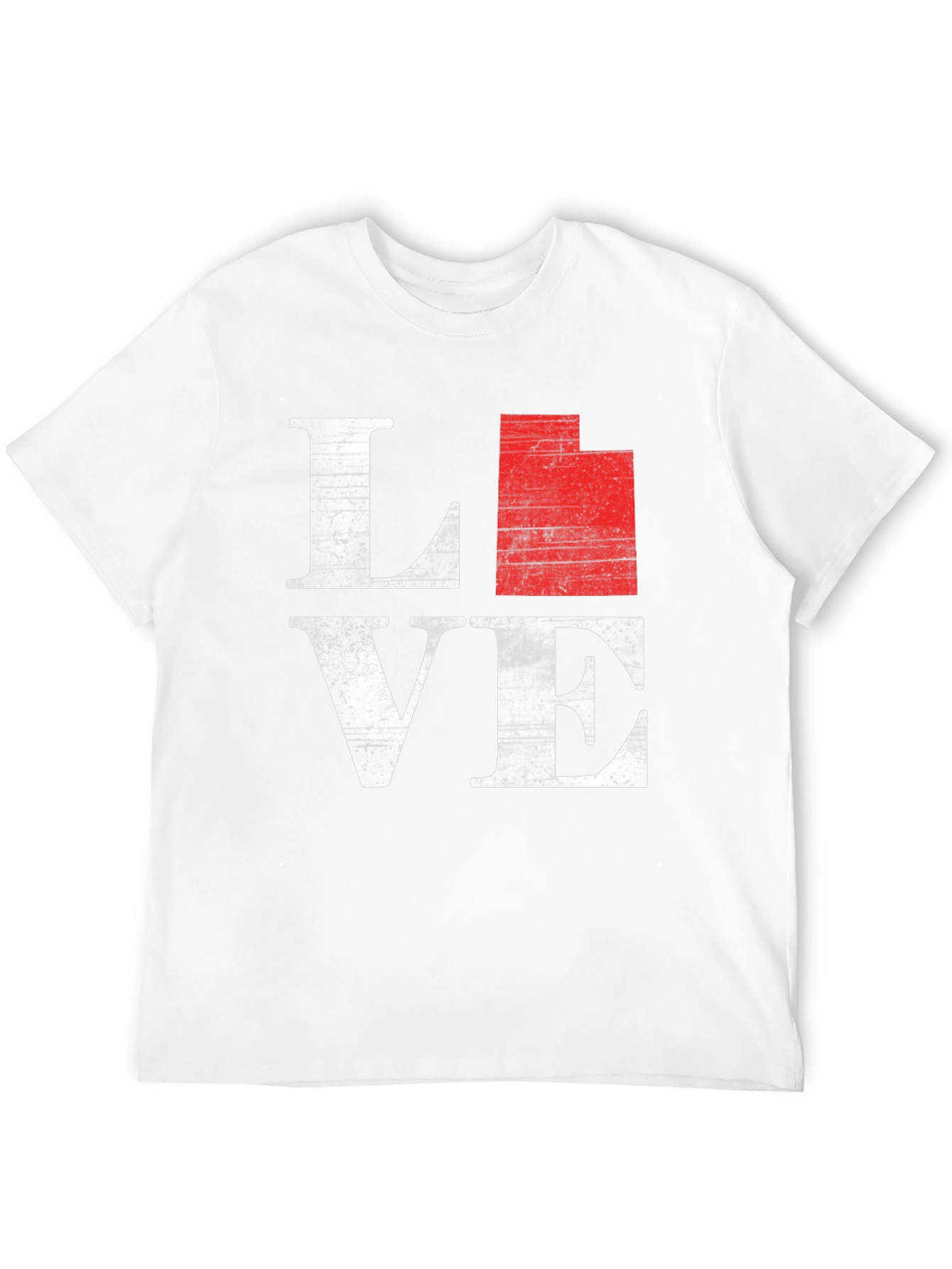 Utah State Love T-Shirt - Distressed Graphic Tee