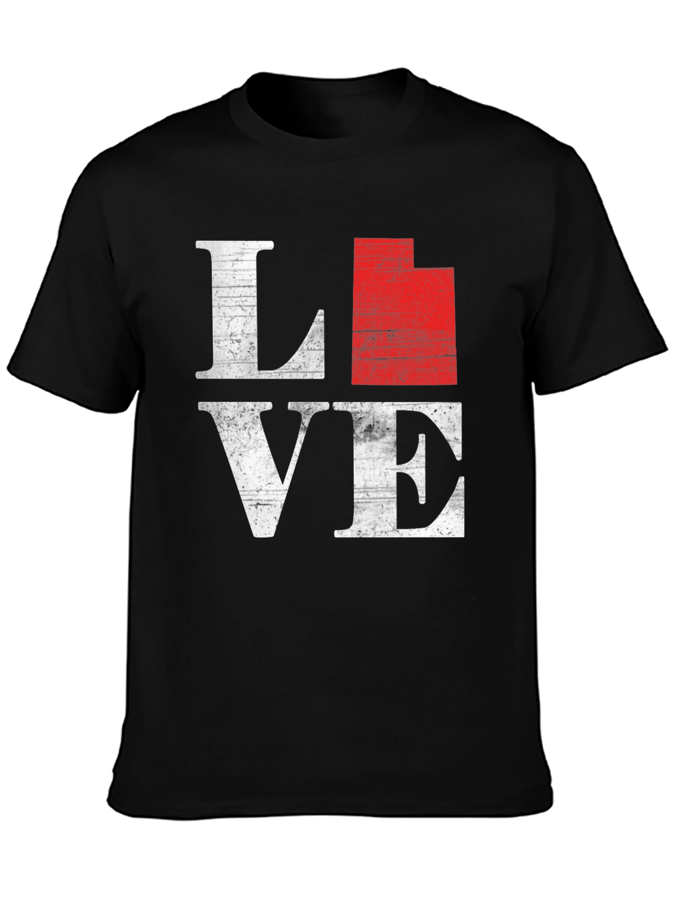 Utah State Love T-Shirt - Distressed Graphic Tee